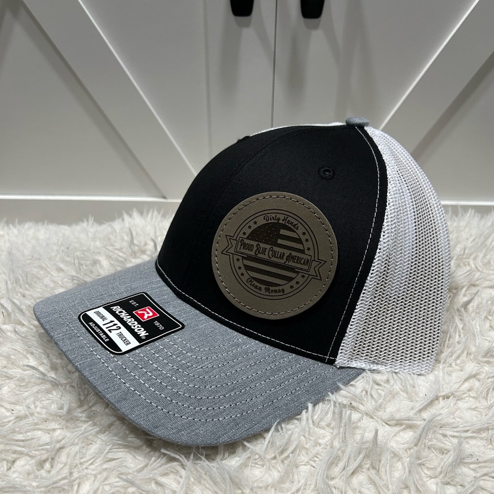 Trucker SnapBack Richardson 112 Hat. Proud Blue collar American